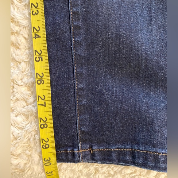 Lee Women’s Size 12 Reg Fit Mid Rise Straight Leg Flex Motion Dark Indigo Jeans - Picture 5 of 6